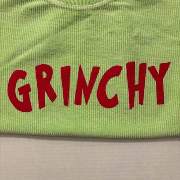 Chica d Distressed holiday shirt oversized size small - Picture 2 of 4